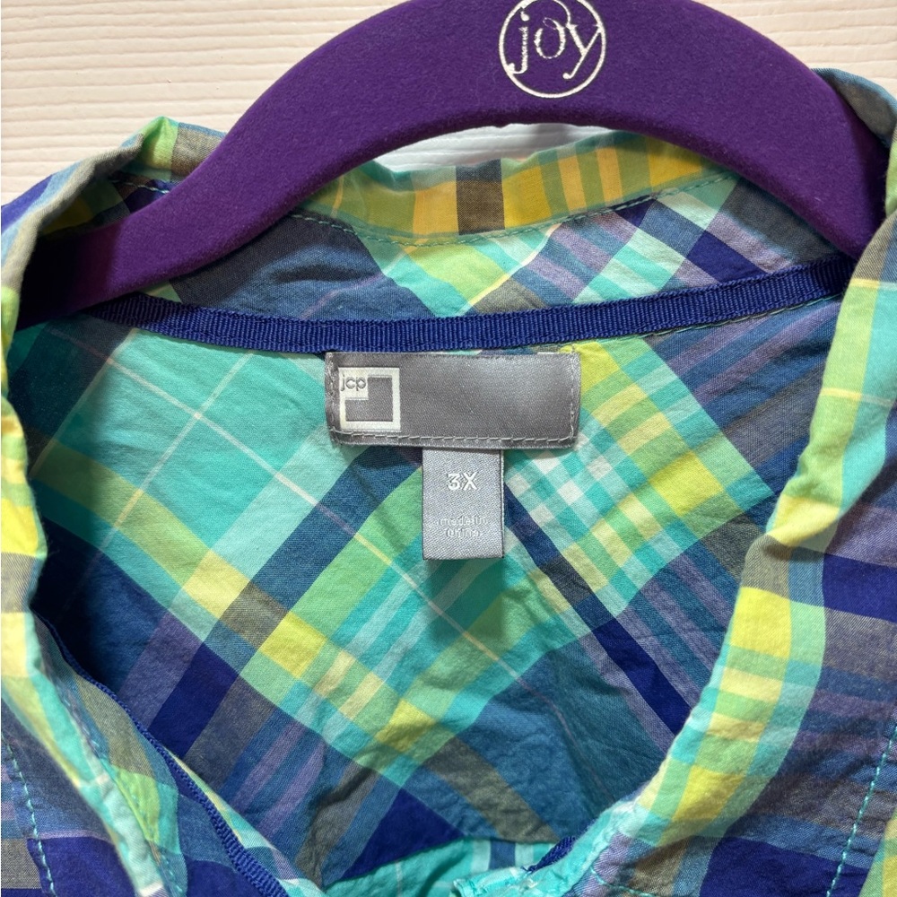 Women’s JCP Flannel Shirt Size 3X - Picture 2 of 3